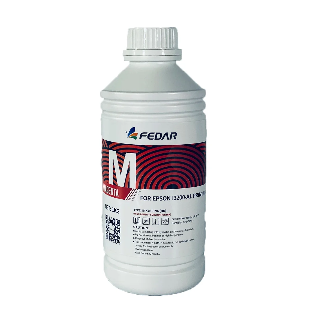 Tinta Sublim Fedar Inkjet HD CMYK 1000 ml view 4