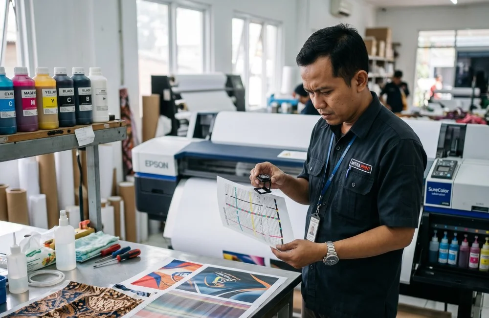 nozzle check printer sublimasi menunjukkan garis putus putus.jpeg