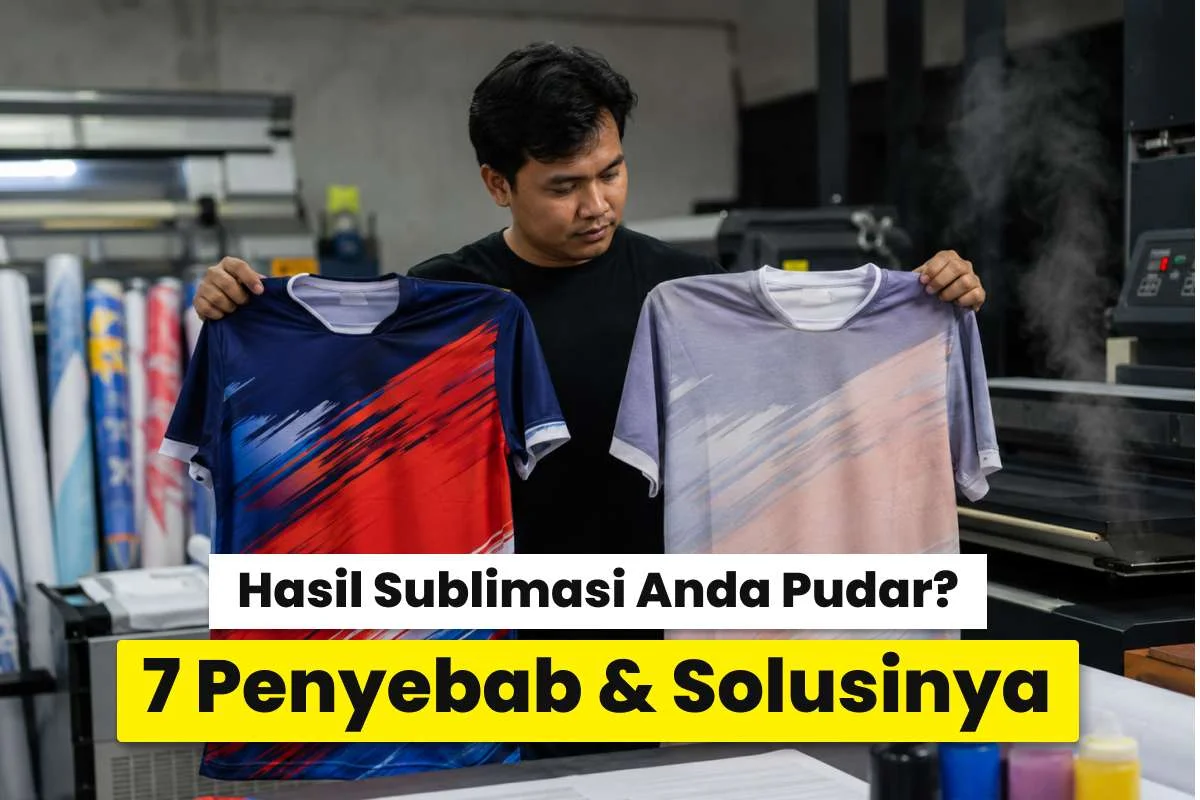 Perbandingan jersey sublimasi warna tajam dan pudar untuk menjelaskan warna sublimasi pudar penyebab dan solusi.