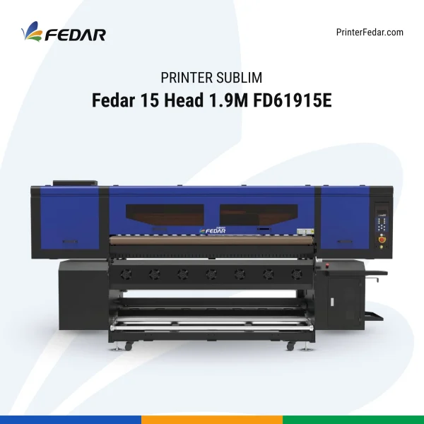 Printer Sublim Fedar 15 Head 1.9M FD51915E/FD61915E - gambar 3