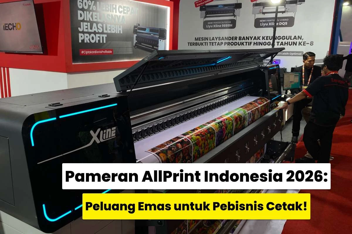 Mesin printing terbaru Laysander yang dipamerkan di AllPrint Indonesia 2026