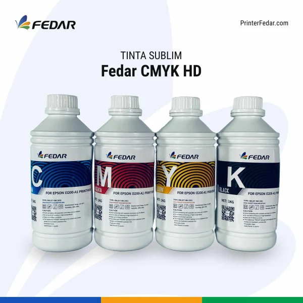 Tinta Sublim Fedar CMYK HD