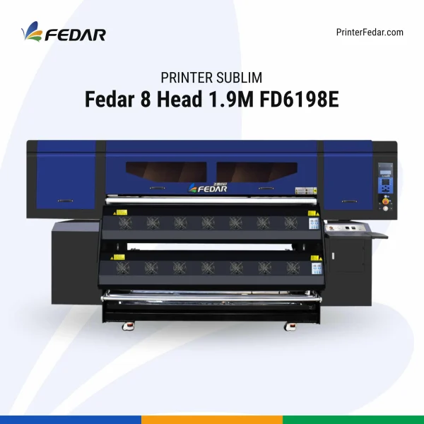 Printer Sublim Fedar 8 Head 1.9M FD5198E / FD6198E - gambar 3