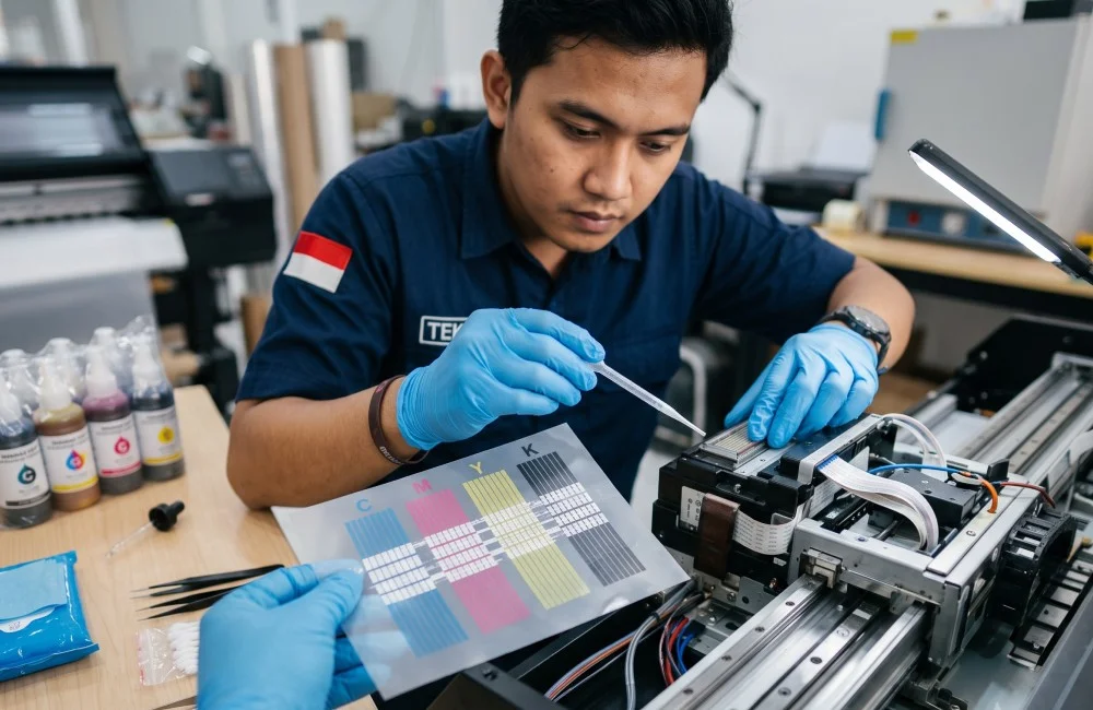 tanda awal printhead dtf akan mampet