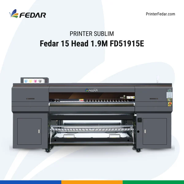 Printer Sublim Fedar 15 Head 1.9M FD51915E/FD61915E - gambar 2