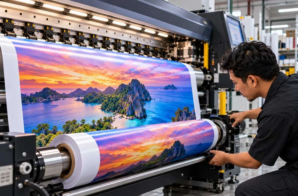 konfigurasi take up unit printer outdoor spanduk agar gulungan stabil.jpeg