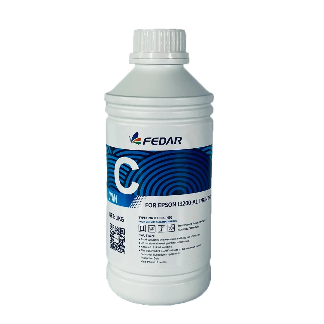 Tinta Sublim Fedar Inkjet HD CMYK 1000 ml view 5