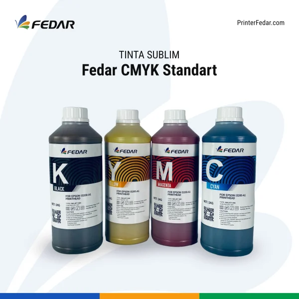 Tinta Sublim Fedar CMYK Standart