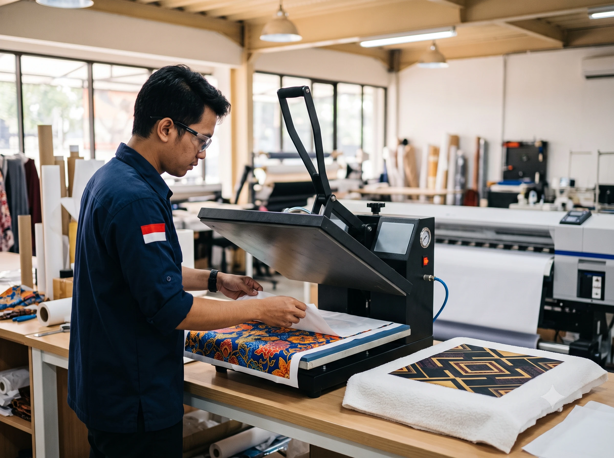 Parameter Heat Press Optimal untuk Tinta Sublim